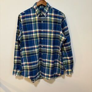 Ralph Lauren Plaid Button Down Shirt Men’s Large Preppy Classic Fit
